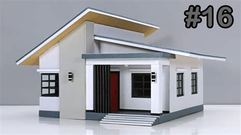 Simple Miniature House Making Small House Modern Design YouTube