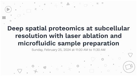 Deep spatial proteomics at subcellular resolution with laser ablation ...