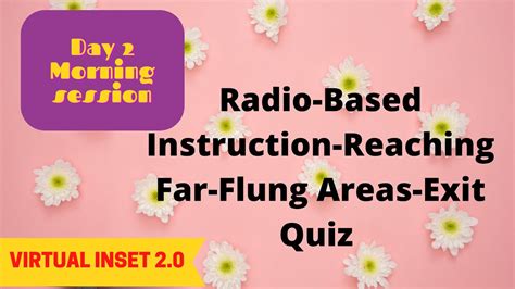 VIRTUAL INSET 2 0 DAY 2 ANSWER KEY RADIO BASED INSTRUCTION REACHING FAR