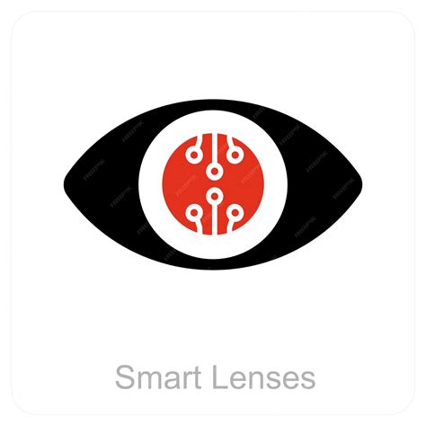 Premium Vector | Smart Lenses and vision icon concept