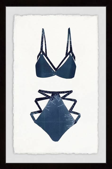 Tangled Bikini Framed Painting Print 30 X45 Beach Style Prints And Posters By Marmont