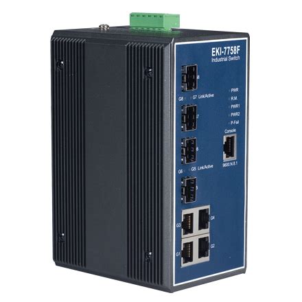 Managed Din Rail Ethernet Switche Eki F Von Advantech