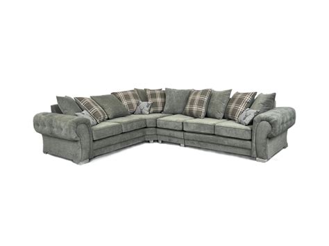 Verona 6 Seater Corner Sofa Grey Furniture Direct Online