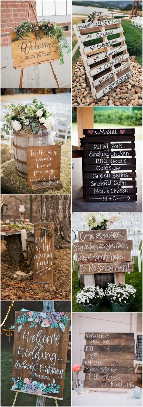 Amazing Rustic Wedding Sign Ideas Rustic Wedding Signs Rustic