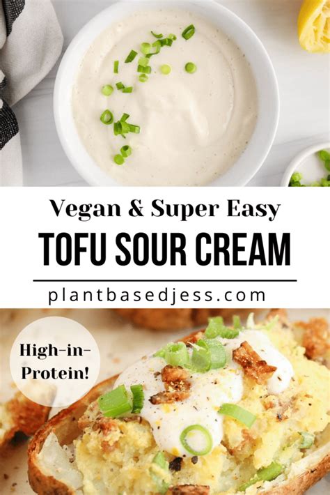 Vegan Tofu Sour Cream - Plant Based Jess