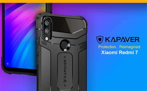 KAPAVER Rugged Back Cover Case For Xiaomi Redmi Y3 MIL STD 810G