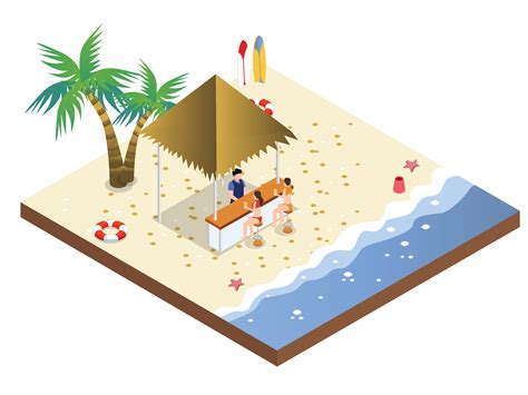 Frauen Im Bikini Sitzen An Der Strandbar 3174630 Vektor Kunst Bei Vecteezy