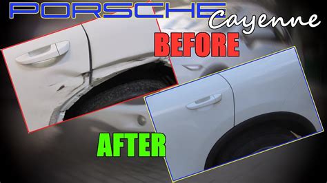 Left Side Repair Of Porsche Cayenne In 12 Minutes Youtube