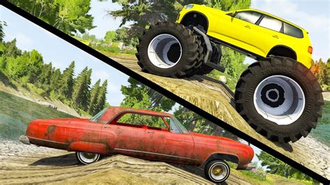 Beamng drive - Large vs Little Wheels #4