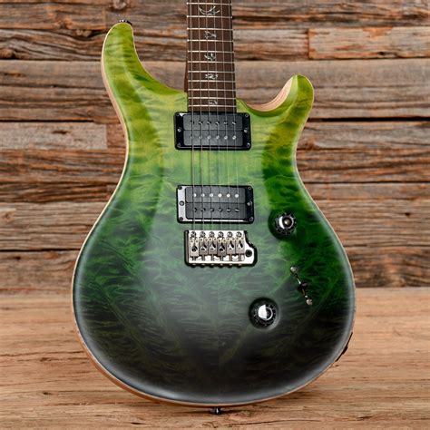 Prs Wood Library Custom 24 Wbrazilian Rosewood Fretboard Green Fade 2