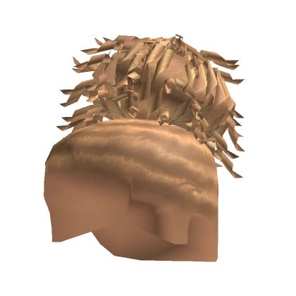 Blonde Curly Bun Taper Fade Roblox