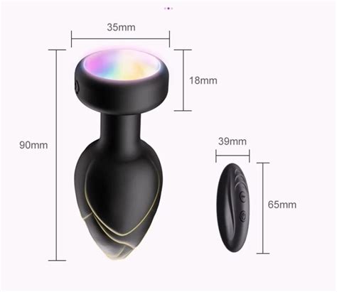Plug Anal Luz Led Con Vibraci N Sexshop Santiago
