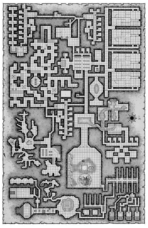 Map Grid Dungeons And Dragons Pathfinder Fantasy Map Dungeon Maps