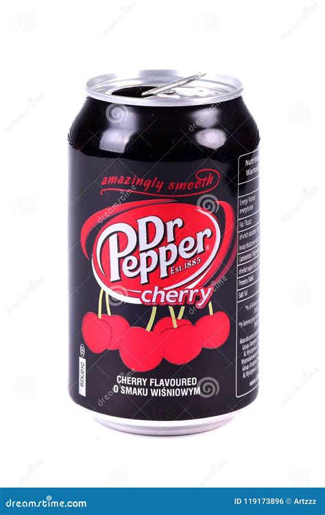 Dr Pepper Cherry editorial photo. Image of modern, carbonated - 119173896