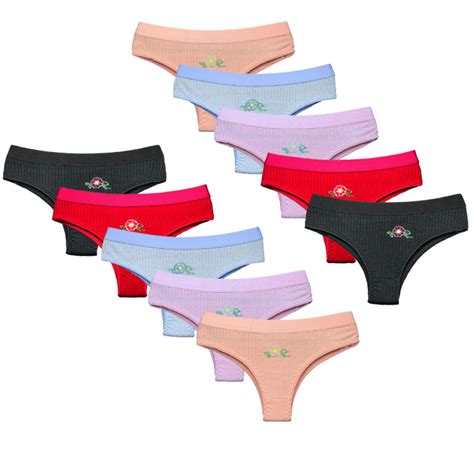 KIT Calcinha Lingerie Tanga Conforto Em Microfibra Canelada Lisa Feminina Não Marca Dia a Dia