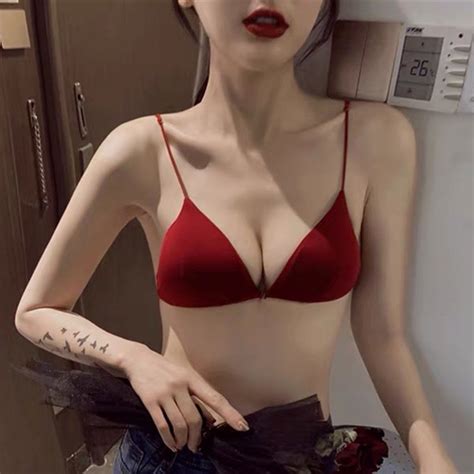 Wireless Bra Triangle Cup Front Closure Lingerie Women Underwear Bralette Shopee Singapore