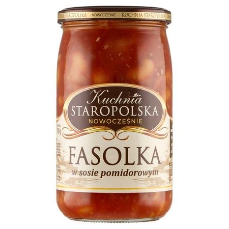 Kuchnia Staropolska Fasolka w sosie pomidorowym 700 g promocja Społem