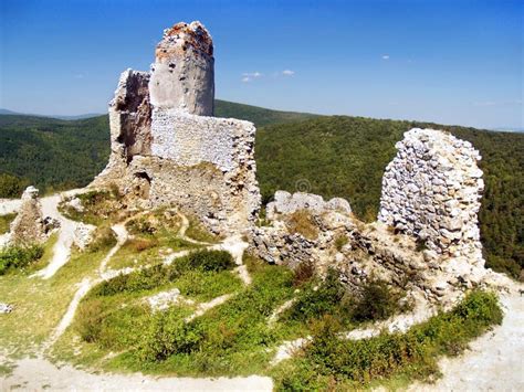 The Castle of Cachtice - Ruins Stock Photo - Image of historical ...