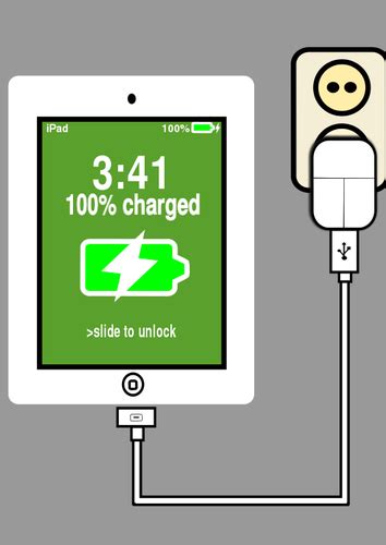 Ipad Charging Vector Image Public Domain Vectors