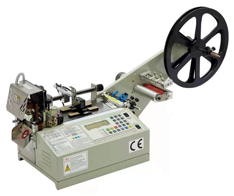 Hot And Cold Knife Web Tape Label Elastic Cutting Machine China Fabric Tape Cutting Machine