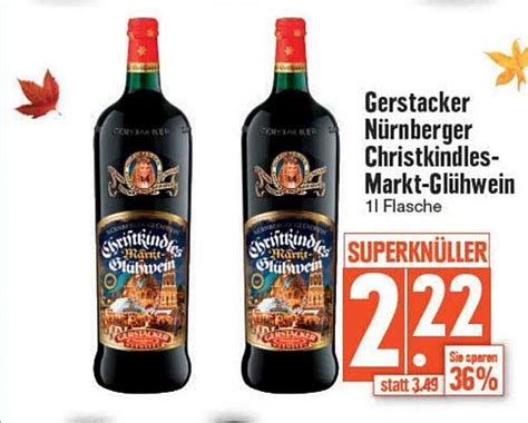 Gerstacker Nürnberger Christkindles markt glühwein Angebot bei EDEKA