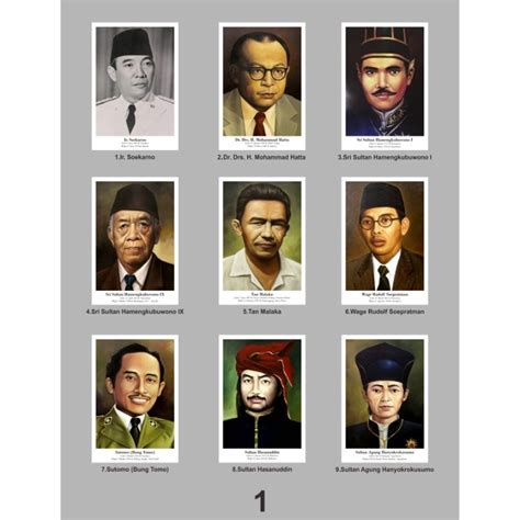 Jual Poster Pahlawan Nasional A Shopee Indonesia