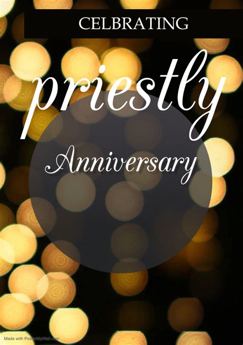 priestly anniversary message