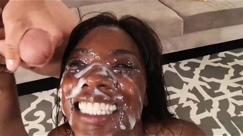 SEXY AMATEUR EBONY GETS MUTIPLE FACIAL CUMSHOT Sexy Ebony