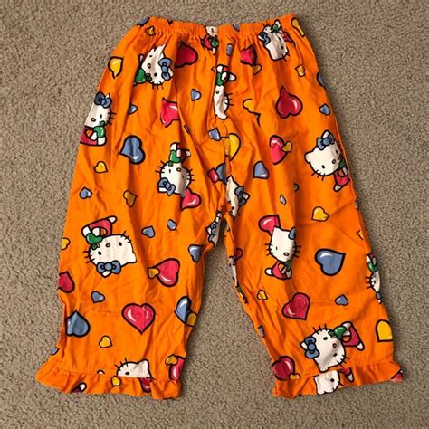 Hello Kitty Intimates And Sleepwear Y2k Sanrio Hello Kitty Pajama Pants Poshmark