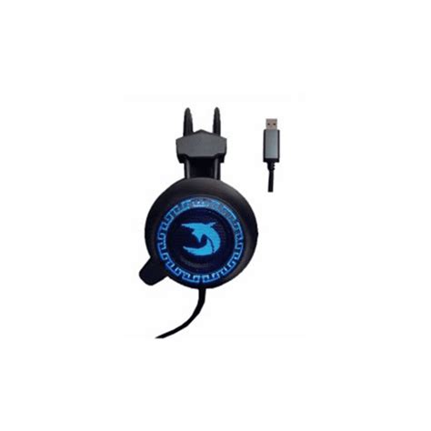 Shark Usb H500 Gaming Headset With Mic And Led Light Black Compu Station