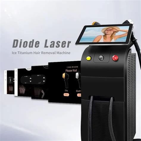 Face Bikini Body Titanium Two Handle Black Diode Laser Hair Removal Machine Laser Hair Removal