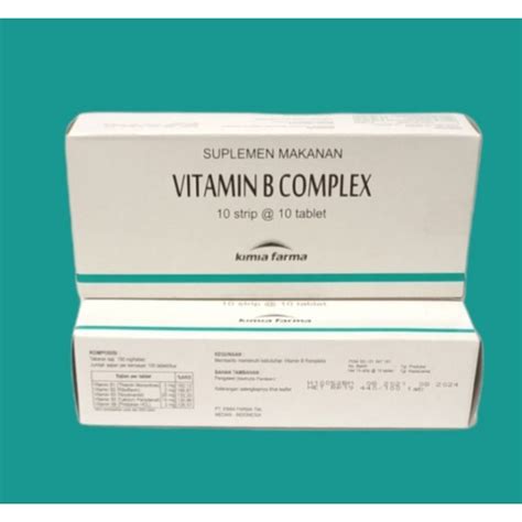 Jual Vitamin B Complex Kimia Farma Box Shopee Indonesia