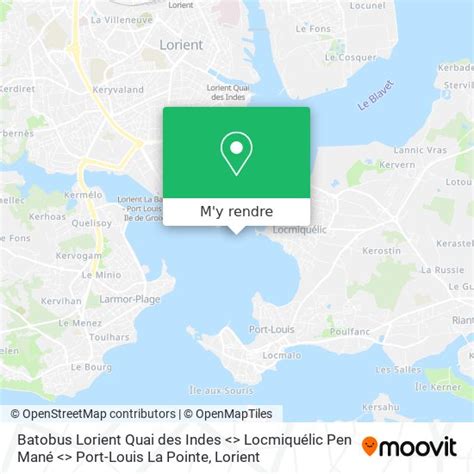 Comment aller à Batobus Lorient Quai des Indes Locmiquélic Pen Mané