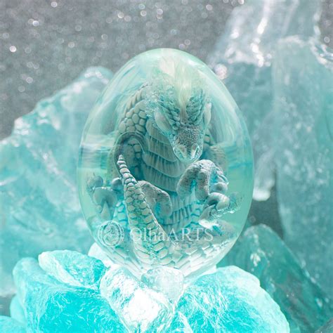 Wonderful and delicate ice dragon egg, born somewhere in the depths of unexplored Antarctica ...