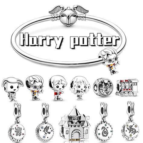 Seri Harry Potter Film Manik Liontin Kalung Gelang DIY Perhiasan