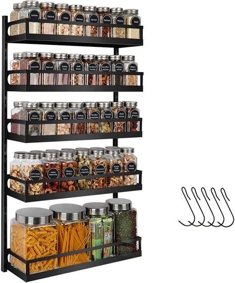 X Cosrack Spice Rack Wall Mounted Tier Height Adjustable Spice