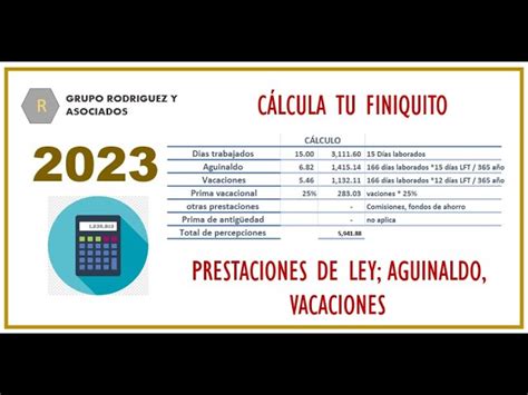 Cuánto me corresponde de finiquito tras seis meses de trabajo