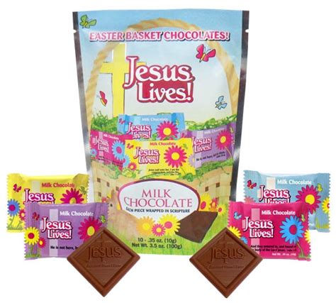 Jesus Lives Easter Chocolates Scripture Candy Case Scripture Candy Christian Candy