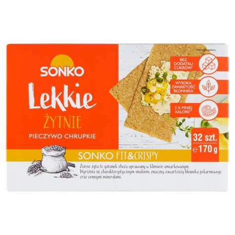 Sonko Pieczywo chrupkie Lekkie żytnie 170 g eMaja24