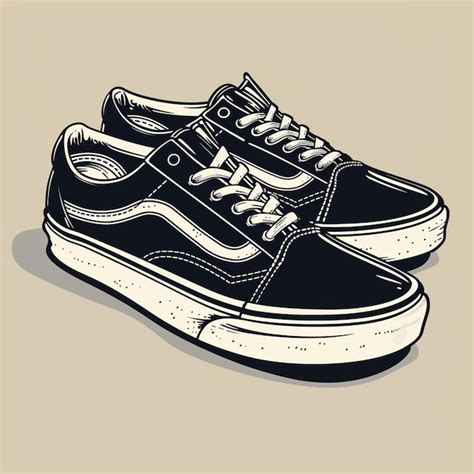 Vans shoes vector logo isolated on background | Premium AI-generated image