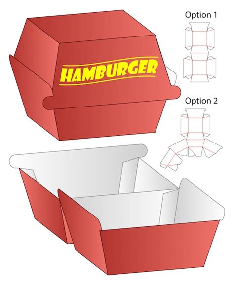 Premium Vector | Box cut out template, die cut template design.