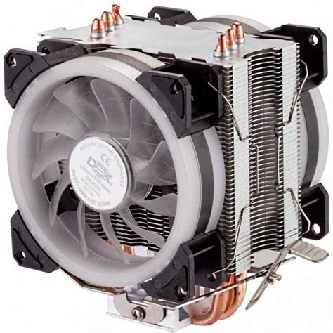 Cooler Duplo Rgb Cpu Fan Pc Intel Amd Am Am Frete Gr Tis