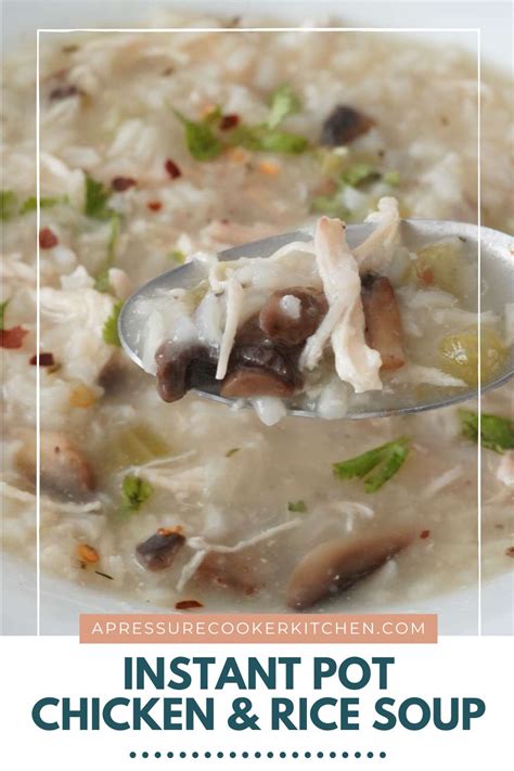 Instant Pot Chicken And Rice Soup A Pressure Cooker Kitchen