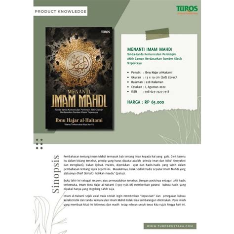 Jual Buku Original Menanti Imam Mahdi Tanda Tanda Kemunculan Pemimpin