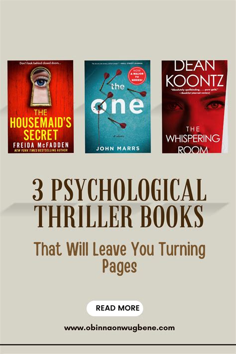 Three Psychological Thriller Books That Will Leave You Turning Pages - Writer of Suspense Thrillers