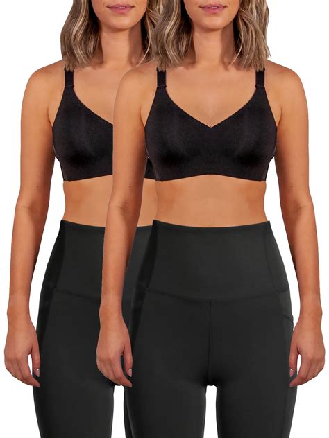 Avia High Support Wireless Sports Bra 2 Pack