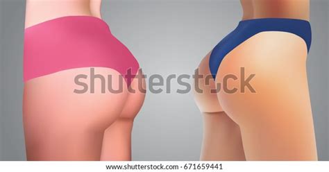 Sexy Woman Ass Set Perfect Booty Stock Vector Royalty Free 671659441 Shutterstock
