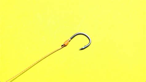 Как привязать крючок с лопаткой | Узел для крючка с лопаткой | Fishing ...