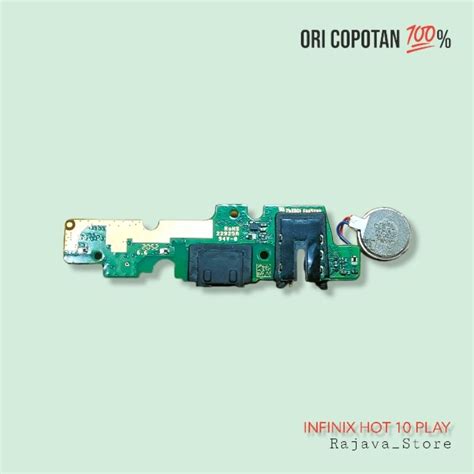 Jual Papan Konektor Cas Headset Getar Infinix Hot Play Ori Original Cabutan Copotan Asli