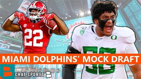 Dolphins Mock Draft Miami Dolphins 2021 Nfl Mock Draft Full 7 Rounds